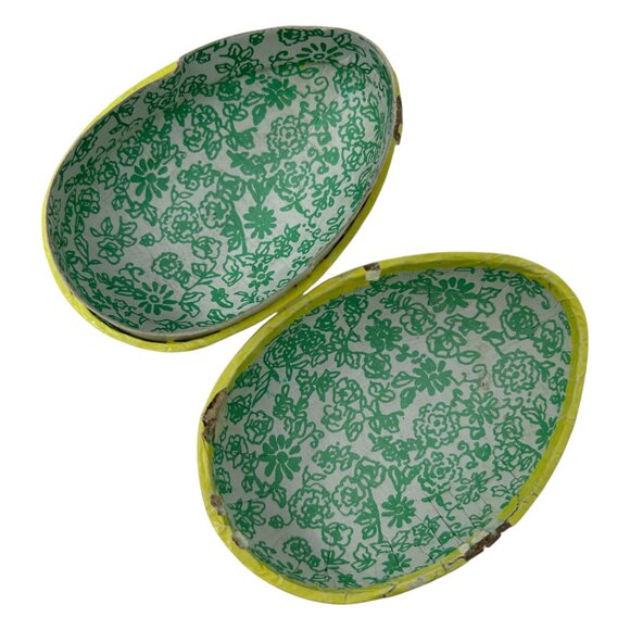 Set Of 4 Vintage Paper Mache Nesting Easter Eggs Farm Germany Mother Goose - Picture 5 of 16